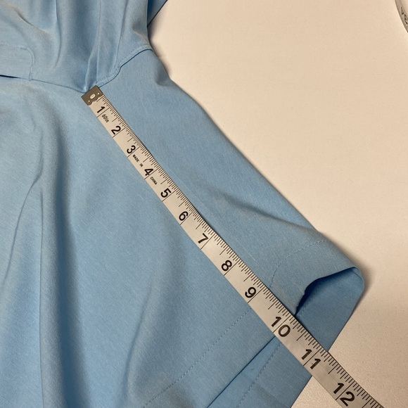 Greg Norman Golf Shorts Sz 34 Light Blue - Picture 12 of 13